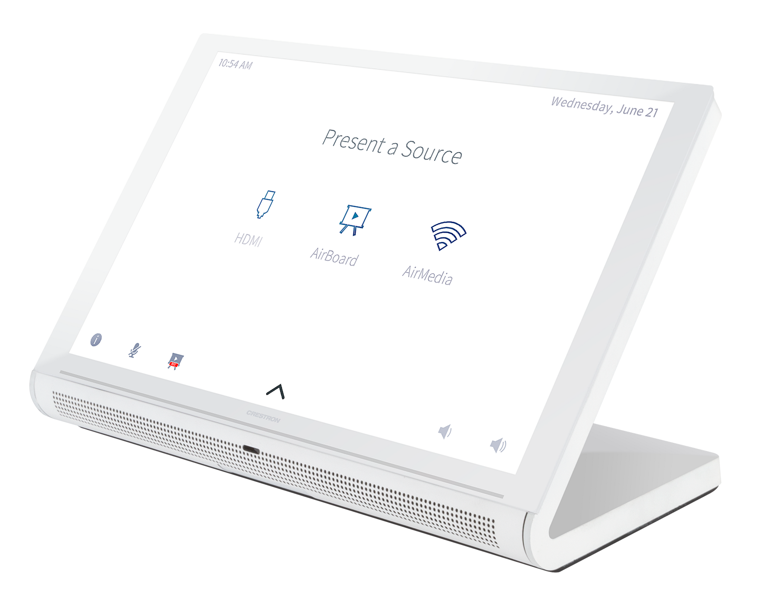10,1-дюймовый настольный сенсорный экран Crestron TS-1070-W-S