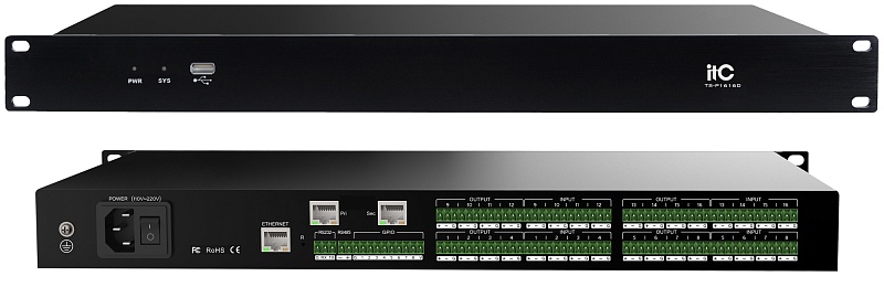 Dante Аудиопроцессор 16х16 itC TS-P1616D