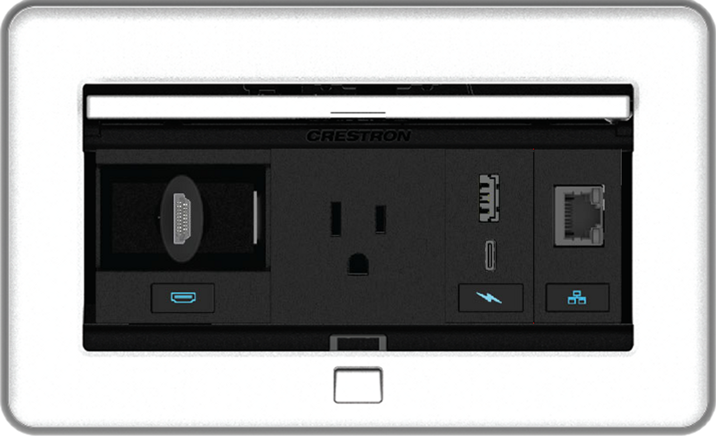 Система управления кабелями FlipTop™ серии FT2 Crestron FT2-202-ELEC-AL
