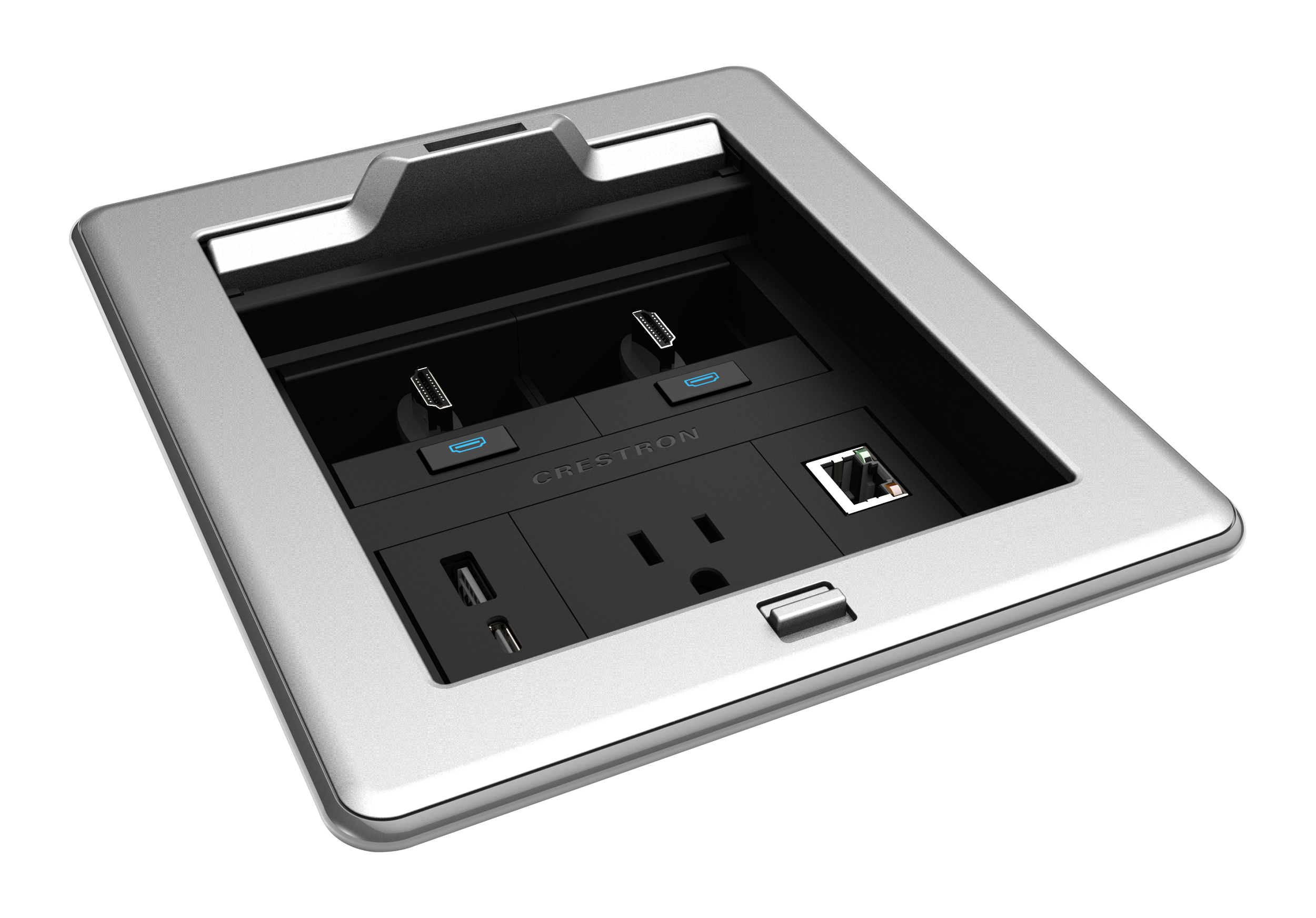 Система управления кабелями FlipTop™ серии FT2 Crestron FT2-500-ELEC-PTL-AL