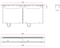 Монтажный комплект 1U RACK MOUNT KIT В