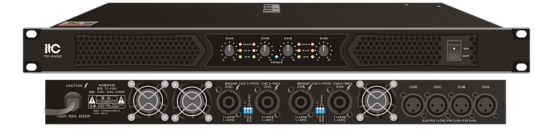 4-х канальный усилитель itC TC-4500