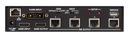 DM 8G+® и HDBaseT® Сплиттер Crestron DM-DA4-4K-C