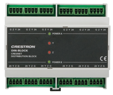 Распределительный блок Cresnet на DIN-рейке Crestron DIN-BLOCK