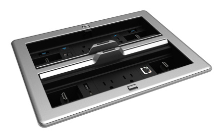 FT2-1400-ELEC-PTL-AL Электрический лючок Crestron, серия FT2