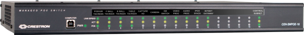 Управляемый коммутатор PoE+ на 16 портов Crestron CEN-SWPOE-16