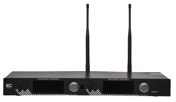 Радиосистема, 2 петличных микрофона itC T-521UL