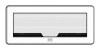 Механический лючок Crestron, серия FT2 FT2-1200-MECH-PTL-AL