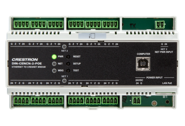 Сетевой мост Ethernet-Cresnet® с PoE Crestron DIN-CENCN-2-POE