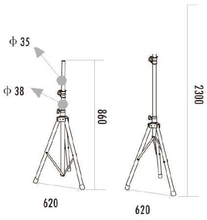 Стойка для громкоговорителей itC TS-01C