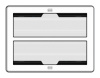 Механический лючок Crestron, серия FT2 FT2-1400-MECH-PTL-AL