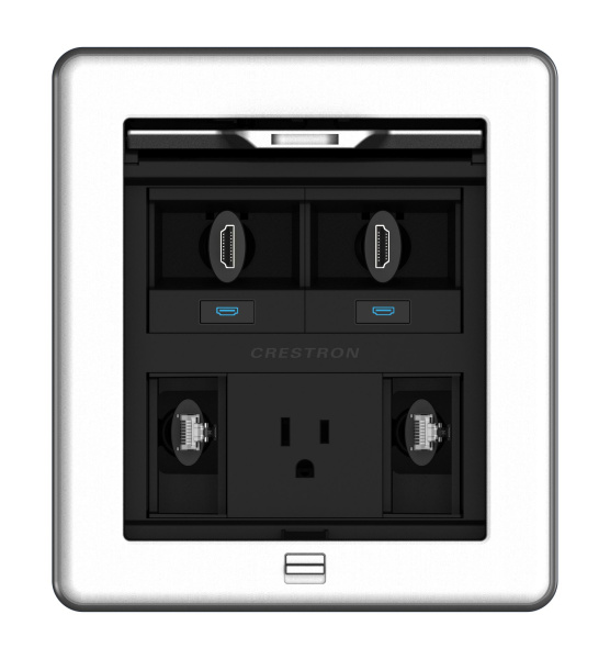 Электрический лючок Crestron, серия FT2 FT2-500-ELEC-PTL-AL