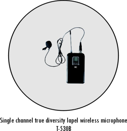 Приёмник + петличный  микрофон itC T-530B