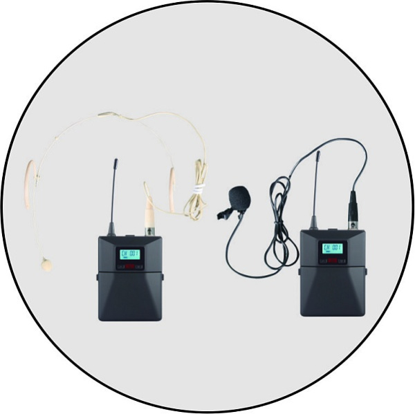 1 петличный +1 головной микрофоны itC T-521UW