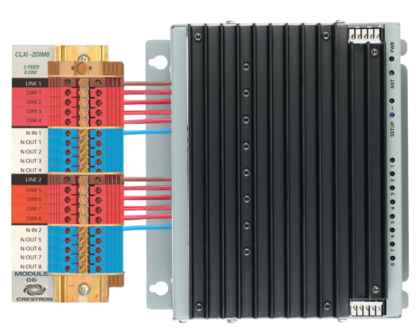 CLXI-2DIM8 8-канальный диммерный модуль, 2 канала - международная версия, 230 В