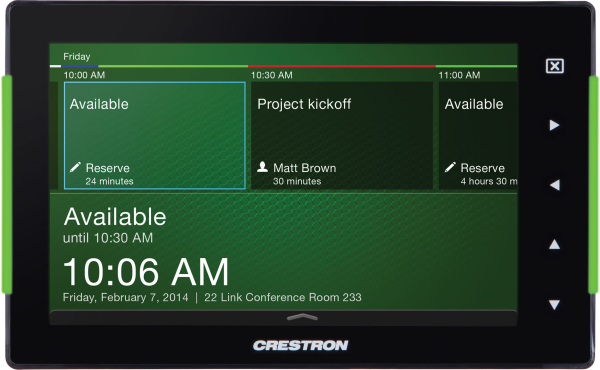 Сенсорный экран для планирования комнат Crestron TSS-752-W-S