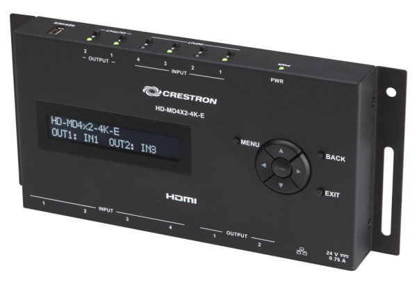 Коммутатор 4x2 Crestron HD-MD4X2-4K-E